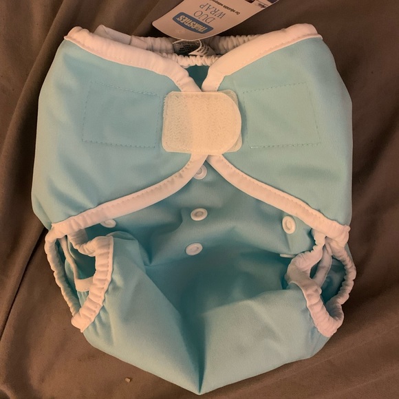 Thirsties Duo Wrap - Size 2 - Aqua - Picture 1 of 3